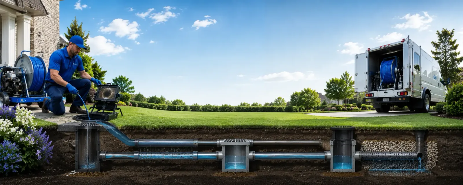 Outdoor drain cleaning information for Groveland, NY